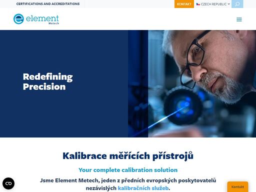 společnost element metech je přední nezávislý poskytovatel komplexních služeb v oblasti kalibrace a měření na evropském trhu.