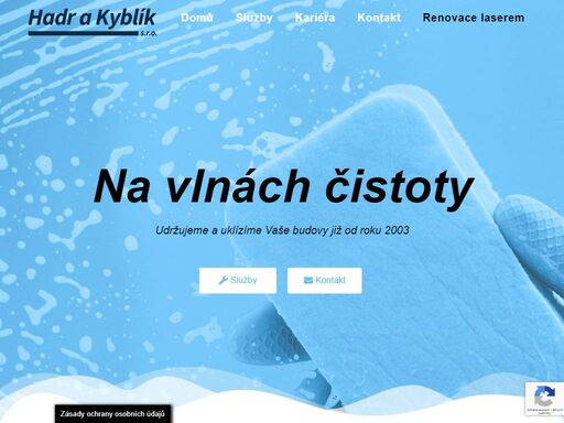 společnost byla založena dne 13.1. 2003 za účelem poskytování úklidových služeb. provádíme komplexní řešení v otázkách pravidelných úklidů, především kancelářských, komerčních prostor, zdravotnických zařízení, výrobních hal automobilového průmyslu a dalších.