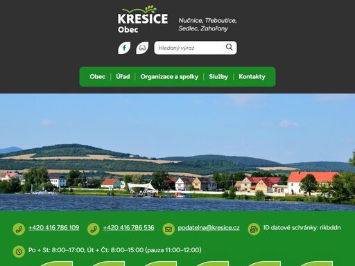 obec křešice