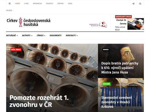 třetí největší křesťanská církev v české republice, oficiální stránky ústřední rady v praze