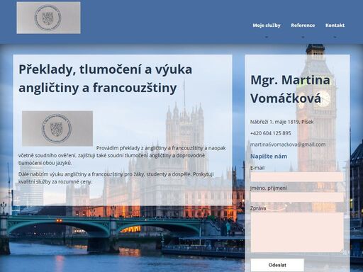 provádím překlady z angličtiny a naopak včetně soudního ověření, zajišťuji také soudní a doprovodné tlumočení.
