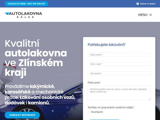 kvalitní autolakovna ve zlínském kraji. provádíme lakýrnické, karosářské a mechanické práce. lakování osobních vozů, dodávek i kamionů.