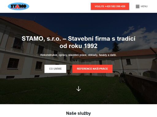 stamo, s.r.o. – stavební firma s tradicí od roku 1992. nabízíme rekonstrukce, opravy, obklady, dlažby, podlahy, fasády a zateplení.