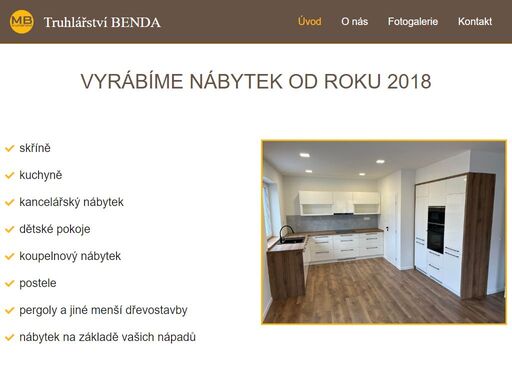 vyrábíme nábytek pro plzeň a okolí | vestavěné skříně | kuchyně | postele | pergoly | koupelnový nábytek | dětské pokoje | truhlářství benda