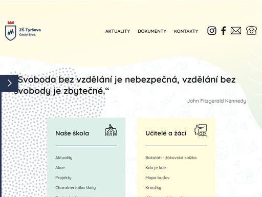 základní škola český brod je součástí výchovně vzdělávací soustavy, je zařazena do sítě škol s právní subjektivitou jako příspěvková organizace. kapacita školy je od 1.9.2022 620 žáků, kteří budou docházet celkem do 4 budov v centru města. základní škola 