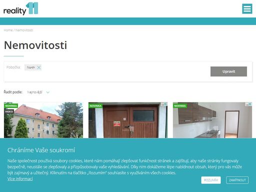 detail pobočky north realitní kanceláře reality11.cz. prohlédněte si naše nemovitosti na prodej a pronájem.