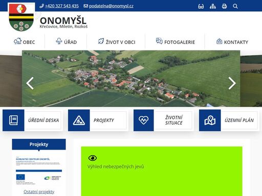 oficiální stránky obce onomyšl