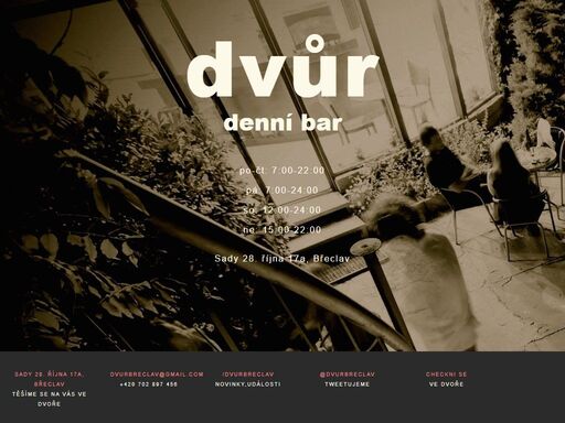 jedinečný denní bar a kavárna v břeclavi. přijďte ochutnat pivní speciály a zakousnout něco dobrého, v létě griujeme. rezervujte si stůl na +420 702 897 456.