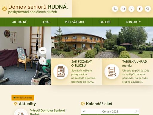 domov seniorů rudná