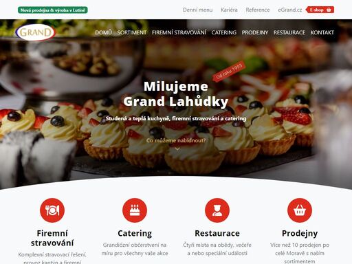 grand lahůdky nabízí profesionální catering a firemní stravování. zaručujeme kvalitu, čerstvost a špičkový servis nejen pro vaše události.
