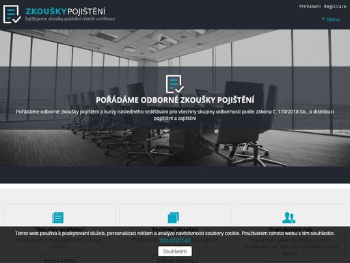 pořádáme zkoušky pojištěn pro všechny skupiny odbornosti podle zákona č. 170/2018 sb., o distribuci pojištění a zajištění.