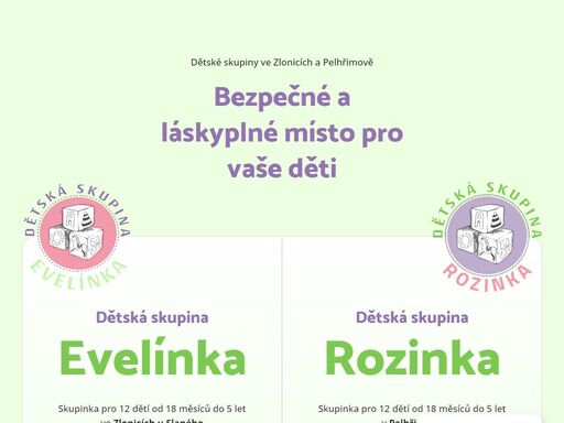 v ds evelínka ve zlonicích využíváme prvků alternativního vzdělávání waldorfské výuky a pracujeme se vzdělávacími montessori pomůckami.