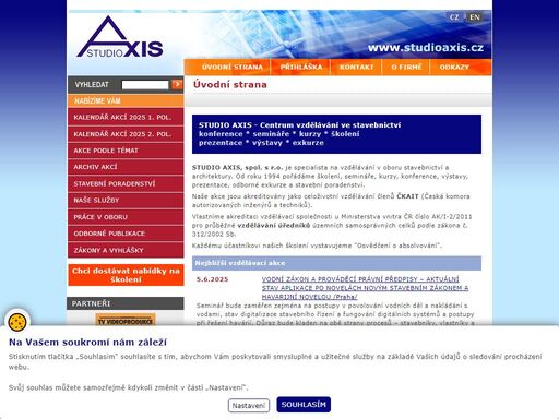 studio axis.cz - centrum vzdělávání ve stavebnictví (konference * semináře * kurzy * školení * prezentace * výstavy * exkurze)