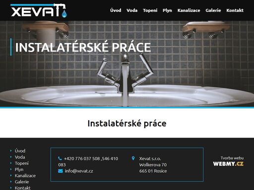 instalatérské práce a prodej vodoinstalačních a topenářských materiálů