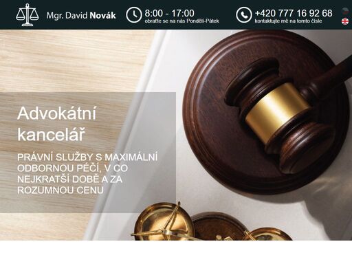 právní služby s maximální odbornou péčí