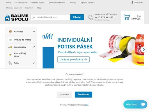 objevte naši širokou nabídku obalových materiálů a služeb. nákup zde je snadný a rychlý s možností doručení přímo k vám domů.