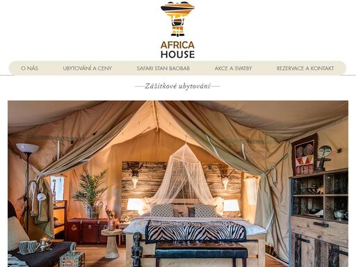 africahouse je zážitkové ubytování a glamping v africkém stylu v bezprostřední blízkosti zoo zlín.
