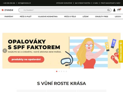 kvalitní kosmetika pro muže i ženy za skvělé ceny. vyberte si z naší nabídky parfémů, kosmetických přípravků nebo přípravků pro vaše tělo, pleť i vlasy.