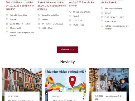 pozor změna programu!!!  o státních svátcích 05. - 06.07.2019 pohádkové prohlídky zrušeny. náhradní program předpremiéra otevření nového prohlídkového okruhu!.