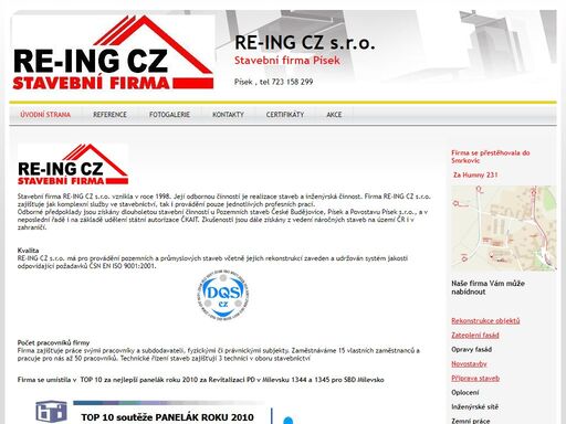stavební firma písek , zateplení fasád , rekonstrukce domů , zateplení písek