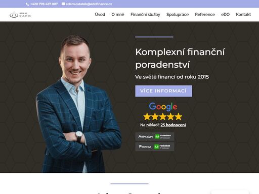 pomohu vám s řešením hypotéky, úvěru, investic, pojištění, penzijního spoření a dalších finančních produktů.