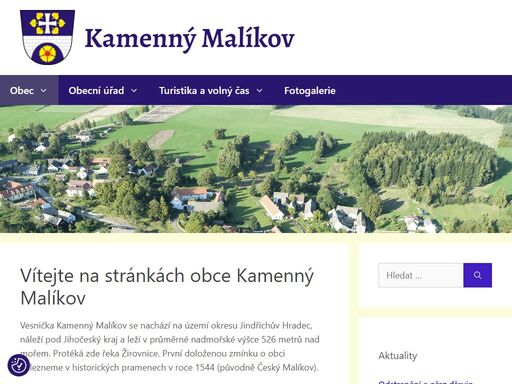 obec kamenný malíkov leží na území okresu jindřichův hradec v jihočeském kraji