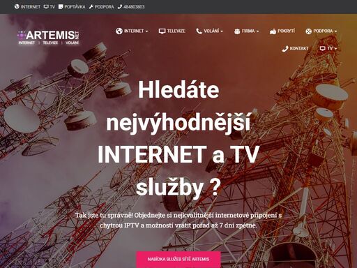 rychlý, neomezený, bezpečný internet a tv od 250 kč rychlostí až 1 gb/s v liberci, jablonci, hrádku, chrastavě, české lípě, turnově, rumburku. to je artemis