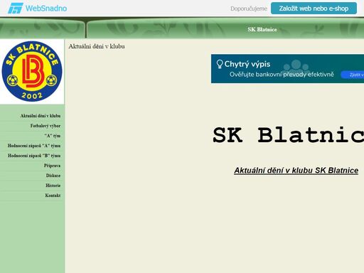 vše o blatnickém fotbale