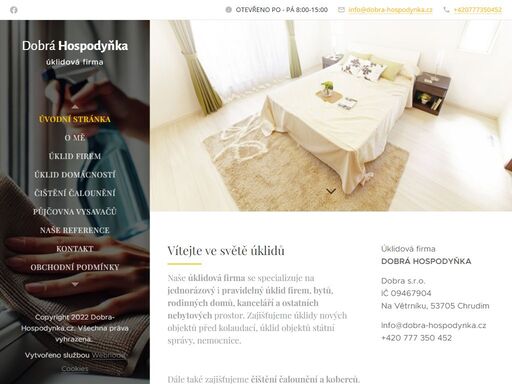 naše úklidová firma se specializuje na jednorázový i pravidelný úklid firem, bytů, rodinných domů, kanceláří a ostatních nebytových prostor. zajišťujeme úklidy nových objektů před kolaudací, úklid objektů státní správy, nemocnice.