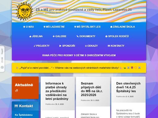 oficiální webové stránky mateřské školy!