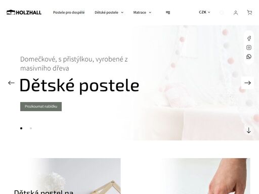 dětské domečkové postele z masivu. kvalitní matrace na míru. objevte řemeslný nábytek z dílny holzhall. dopřejte svým dětem klidný spánek.