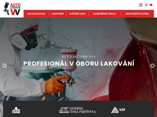 autolakovna, lakování, oprava laku - autolakovna v&v hradec králové