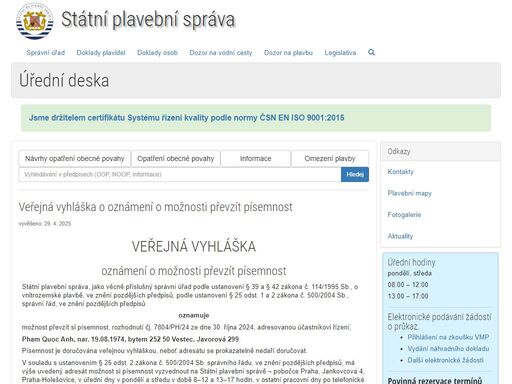 plavebniurad.cz