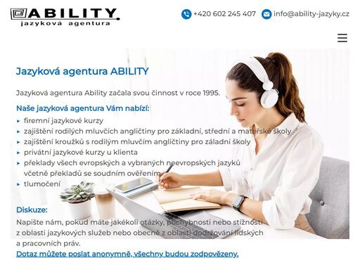jazyková agentura ability