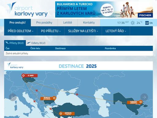 oficiální webové stránky letiště karlovy vary