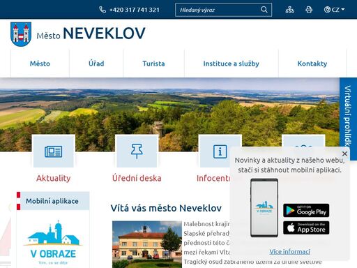 oficiální stránky města neveklov