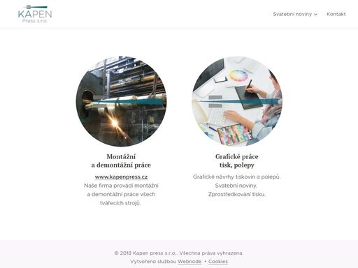 www.kapenpress.cz naše firma provádí montážní a demontážní práce všech tvářecích strojů.