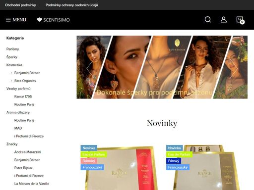 niche parfémy a luxusní bižuterní šperky#