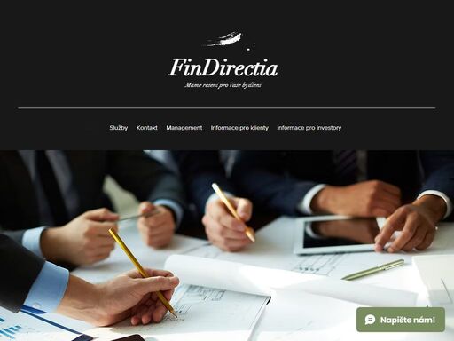 findirectia poskytuje zprostředkování úvěrů, správu pohledávek, konzultační činnost a alternativní způsoby financování nákupu nemovitostí.