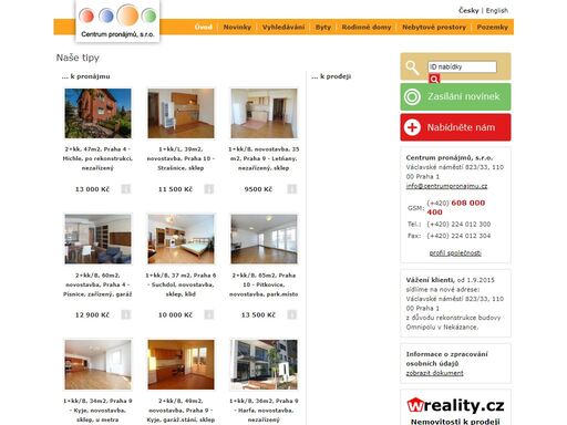 pronájem bytů, rodinných domů a nebytových prostor v praze a okolí.