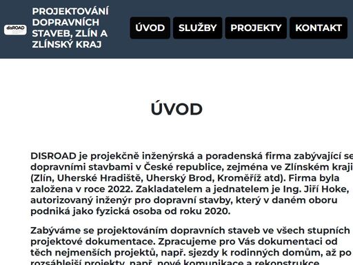 projektování dopravních staveb zlín, zlínský kraj, jiří hoke