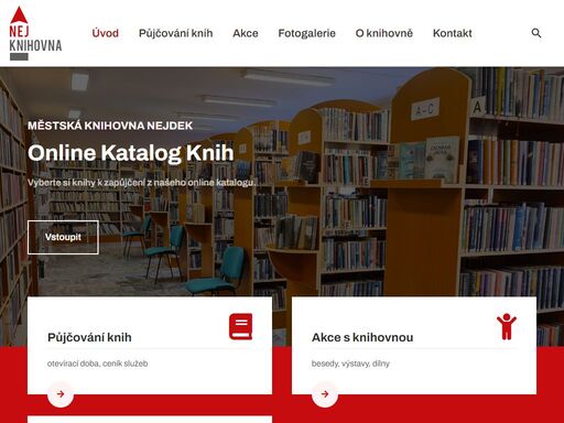 kromě půjčování knih a časopisů pořádáme výstavy v galerii @, připravujeme knihovnické lekce pro žáky zš, literární, cestovatelské, historické a další naučné besedy, kulturní programy, výtvarné dílny a soutěže pro děti.