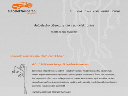 autoelektro liberec, autoalarmy, handsfree, zabezpečení, denní svíce, automatické rozvěcení světel, diagnostika, opravy elektroinstalací ve vozidlech