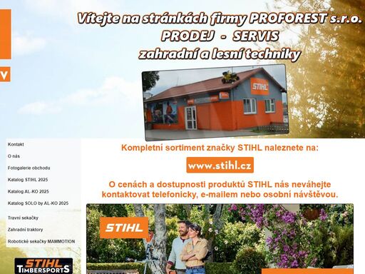 prodej,servis zahradní a lesní techniky