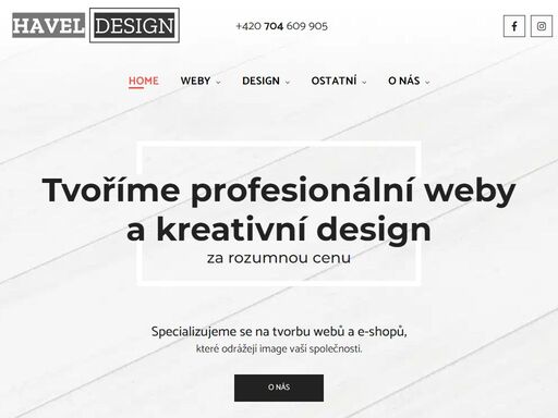 hledáte moderní a profesionální webové stránky nebo eshop? havel design vám pomůže vytvořit a optimalizovat webové stránky a eshopy podle vašich potřeb. nabízíme kompletní řešení v oblasti tvorby nových webových stránek a eshopů, stejně jako předělávání stávajících webů a eshopů. navíc poskytujeme služby seo optimalizace, aby vaše stránky byly snadno vyhledávatelné a zaujaly potenciální zákazníky.