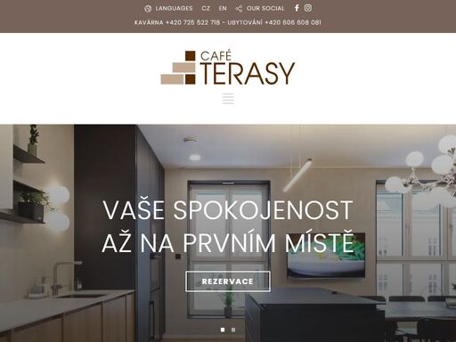 apartmány terasy café s vlastním wellness a kavárnou s vinárnou v toskánském stylu jsou jedinečnou kombinací čistého moderního designu a přátelské rodinné atmosféry. luxus a komfort hotelových služeb v naprostém soukromí nabízí naše nově vystavěné apartmány – nejmladší ubytování v liberci.