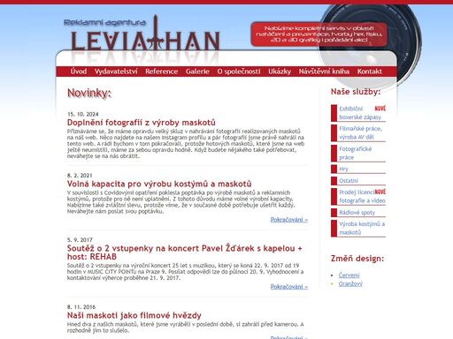 reklamní agentura s nabídkou komplexních služeb a vynikajícími výsledky v oborech: exhibiční boxerské zápasy, filmařské práce, výroba av děl, fotografické práce, hry, ostatní, prodej licencí - fotografie a video, rádiové spoty, výroba kostýmů a maskotů