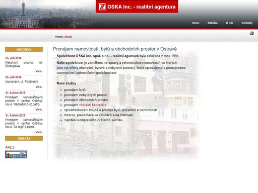 pronájem nemovitostí a obchodní prostory ostrava