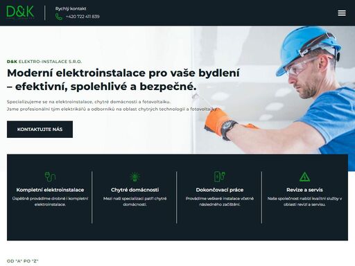 elektroservis pro vaši domácnost. veškeré elektro instalace, montáže, chytré domácnosti, externí údržba a servis.