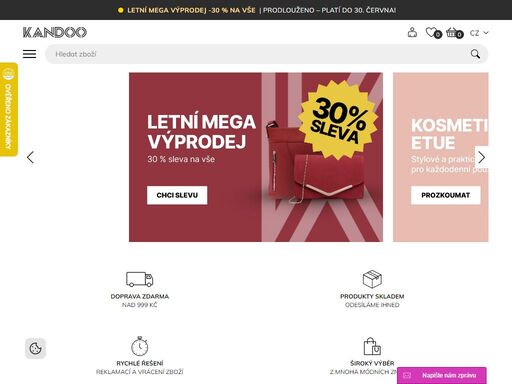 internetový obchod kandoo.cz přináší skvělé modní novinky za nejlepší cenu na trhu. získejte díky nám neskutečně krásné kabelky, šátky, batohy či peněženky. jedině na kandoo.cz.